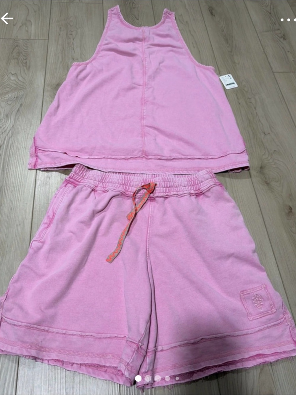 Girls' Pink Tank Top & Shorts Set